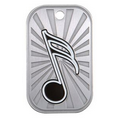 2" - Stainless Steel Dog Tags - "Music"